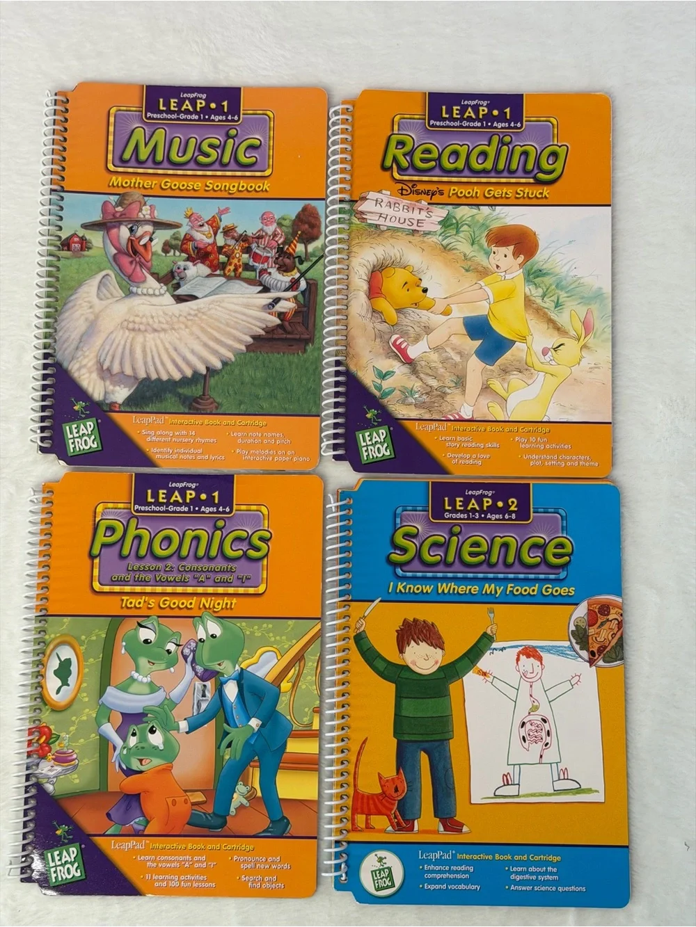 Leapfrog LeapPad Learning Game System Console Model 57-000-01 w/backpack TESTED